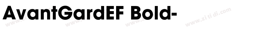 AvantGardEF Bold字体转换